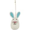 Mud Pie Felt Wool Egg Hangers, Blue; 3″ H