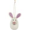 Mud Pie Felt Wool Egg Hangers, Lilac; 3″ H