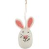 Mud Pie Felt Wool Egg Hangers, Pink ; 3″ H