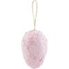 Mud Pie Paper Mache Egg Decor, 4″ x 2.5″, Pink