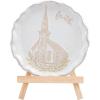 Mud Pie Spring Plate On Easel, Church; 7″ dia(Church)