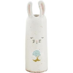 Mud Pie Blue Flower Bunny Bud Vase; 7 1/2″ x 2 1/4″ Dia(Blue)