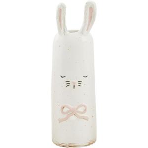 Mud Pie Blue Flower Bunny Bud Vase; 7 1/2″ x 2 1/4″ Dia(Pink)