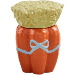 Mud Pie Carrot Easter Canister; Approx 6″ x 3 3/4″