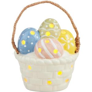 Mud Pie Easter Basket Light-Up Sitter