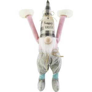 Mud Pie Easter Dangle Arm Gnome, Happy Easter, 15″ x 4″