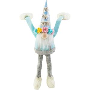 Mud Pie Easter Dangle Arm Gnome, Spring Has Sprung, 15″ x 4″