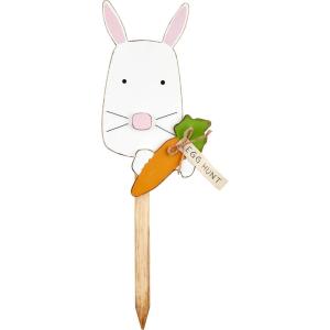 Mud Pie Spring Yard Stake, Bunny, 25″ x 8 1/2″