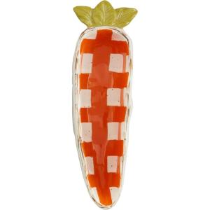 Mud Pie Stripe Carrot Candy Dish; 7″ x 2″(Stripes)