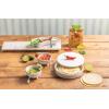 Mud Pie Green Ceramic Guacamole Dip Bowl Set(Red)