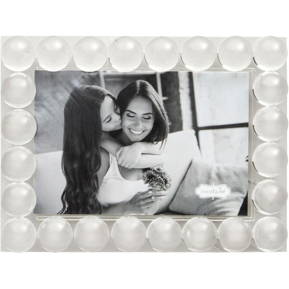 image:imageMud Pie 4X6 Beaded Acrylic Frame 9 X 7