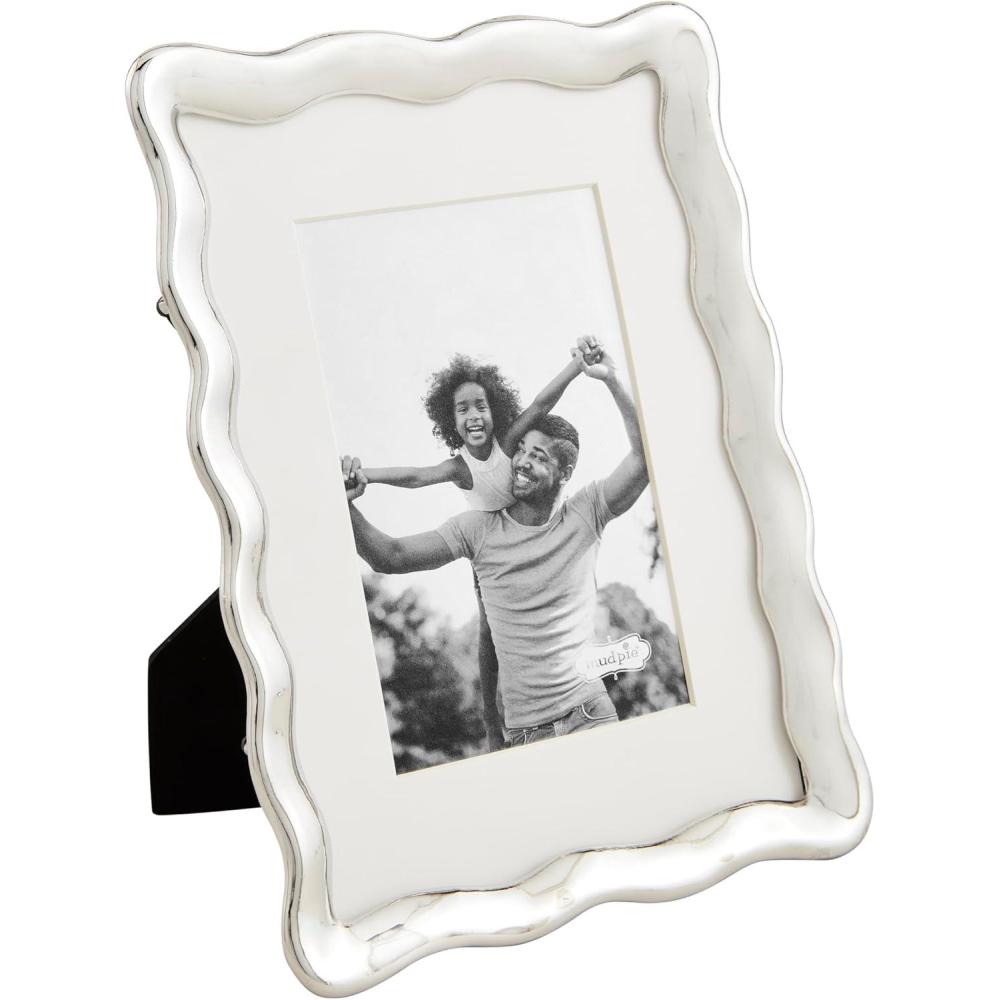 image:imageMud Pie 4X6 Wavy Metal Frame 9 14 X 7