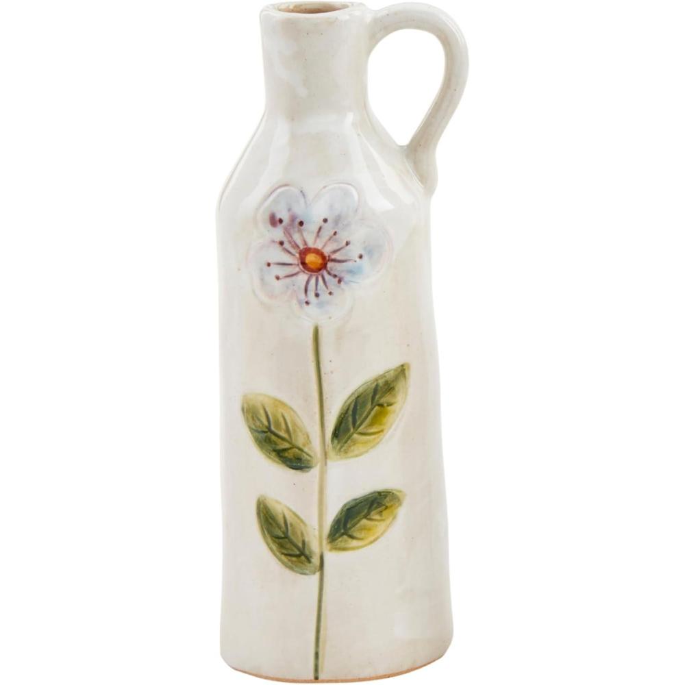 image:imageMud Pie Blue Flower Stem Vase Caddy 2 14 x 2 14 Dia Toothpick 3 14Blue