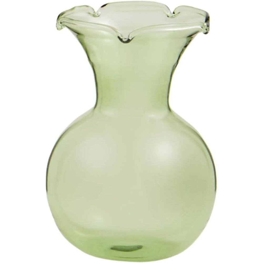 image:imageMud Pie Green Botanica Ruffle Vase 4 x 3 14 Dia