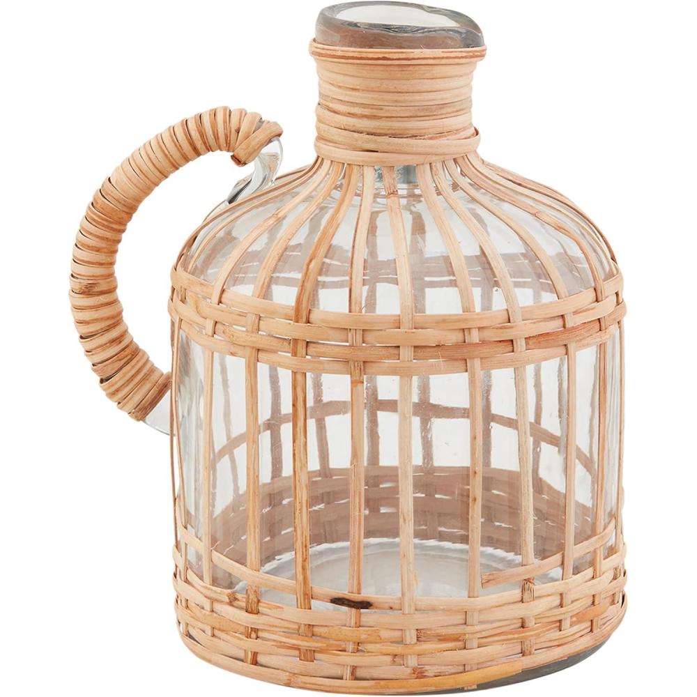 image:imageMud Pie Large Rattan Pitcher Vase 7 12 x 5 14 Dia