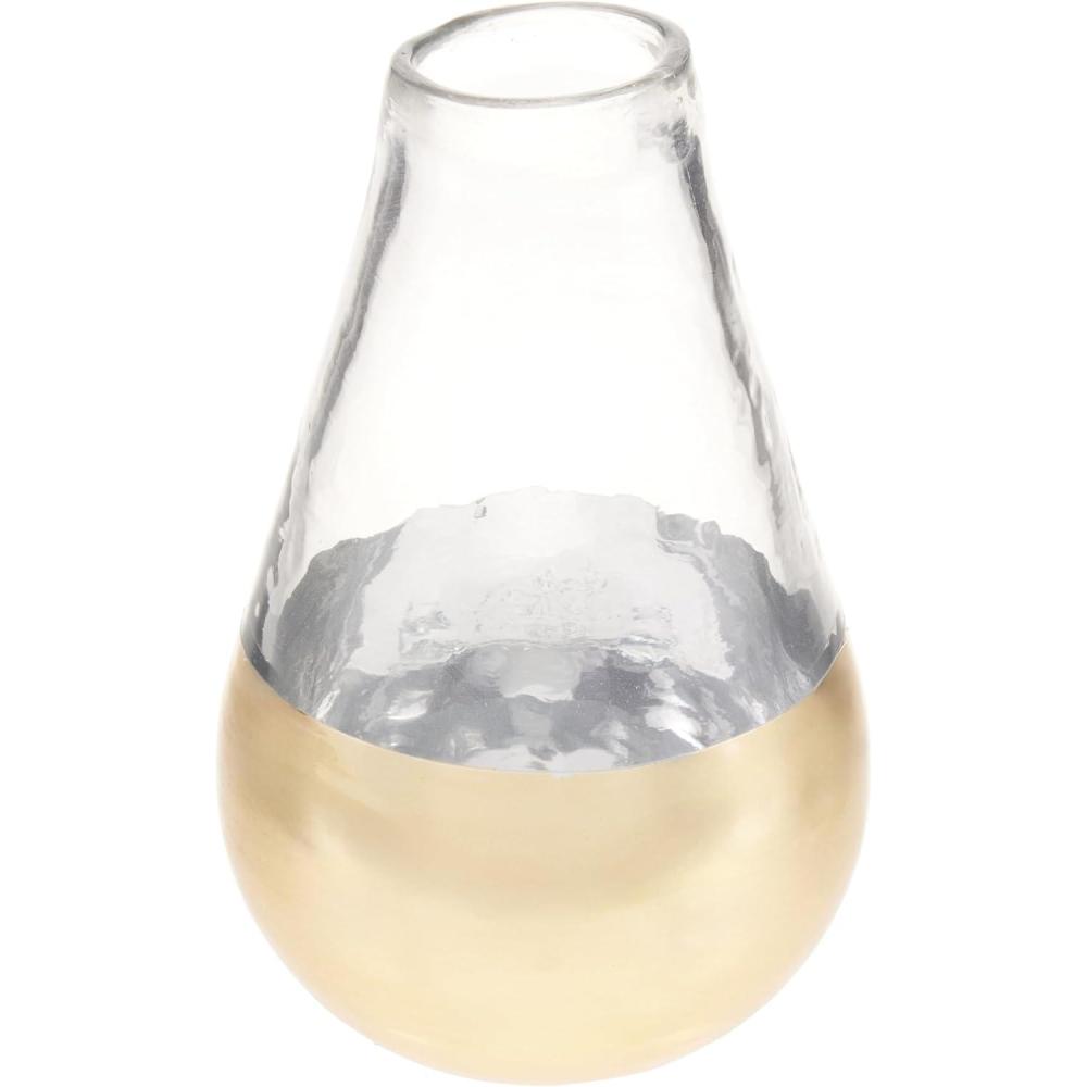 image:imageMud Pie Medium Glass and Gold Vase