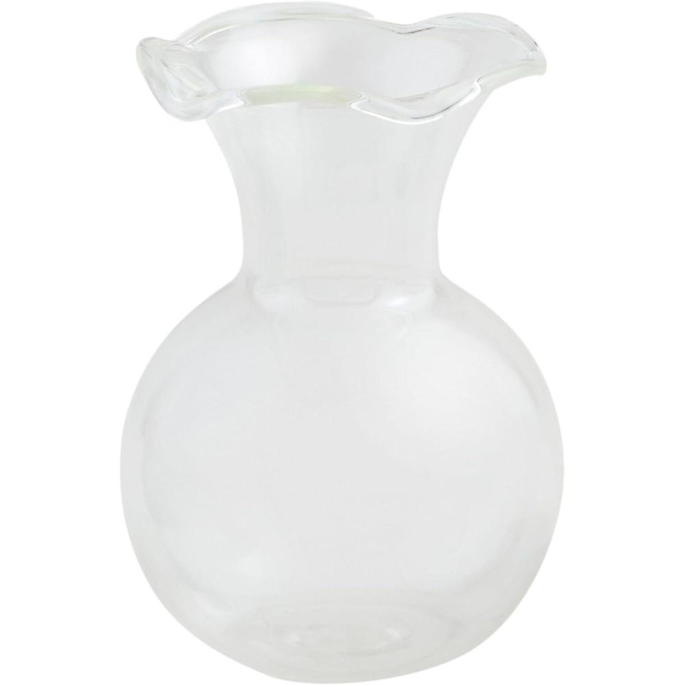 image:imageMud Pie Mini Ruffle Vase Clear 4 x 325