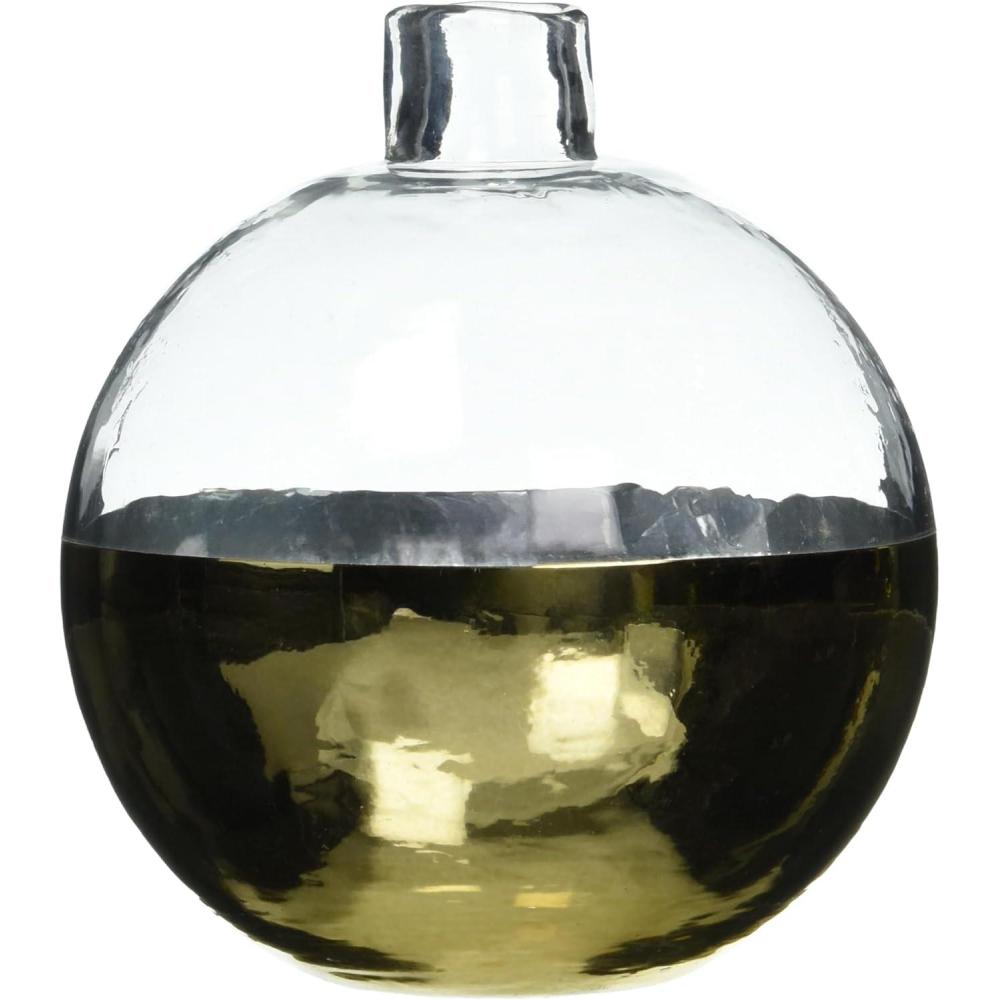 image:imageMud Pie Small Glass and Gold Vase