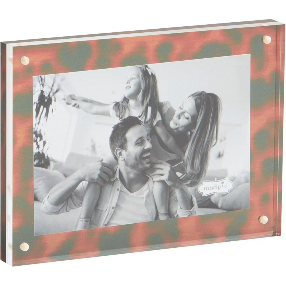 image:imageMud Pie Small Tortoise Acryl Block Frame 5 12 X 7 12