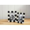 Mud Pie 4X6 Checkered Marble Frame; 8″ X 6 1/4″