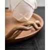 Mud Pie Bamboo Handle Vase, Small, 7.5″ x 5.25″