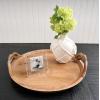 Mud Pie Bamboo Handle Vase, Small, 7.5″ x 5.25″