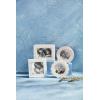Mud Pie Blue Resin Small Frame; square 4 1/2″ x 4 1/2″