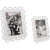 Mud Pie Ceramic Scallop Frame, Large; 10.25″ x 8.25″