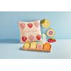 Mud Pie Crochet Strawberry Pillow; 18″ x 18″