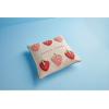 Mud Pie Crochet Strawberry Pillow; 18″ x 18″