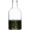 Mud Pie Large Glass and Gold Vase