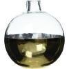 Mud Pie Small Glass and Gold Vase