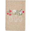 Mud Pie 3 Vase Flower Embroidery Towel; 21″ x 14″