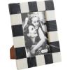 Mud Pie 4X6 Checkered Marble Frame; 8″ X 6 1/4″