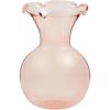 Mud Pie Blue Botanica Ruffle Vase; 4″ x 3 1/4″ Dia(Pink)