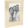 Mud Pie Large Brass Acrylic Frame; 6 1/2″ x 8 1/2″