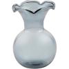 Mud Pie Mini Ruffle Vase, Blue, 4″ x 3.25″