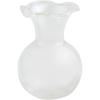 Mud Pie Mini Ruffle Vase, Clear, 4″ x 3.25″