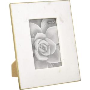 Mud Pie 4″ X 6″ Marble & Gold Frame
