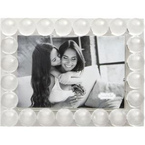 Mud Pie 4X6 Beaded Acrylic Frame; 9″ X 7″