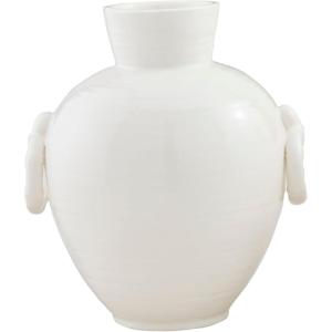 Mud Pie Bamboo Handle Vase, Large, 8.75″ x 7″
