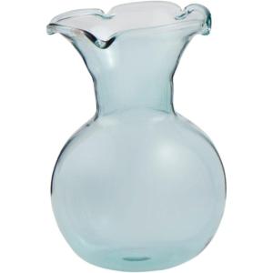 Mud Pie Blue Botanica Ruffle Vase; 4″ x 3 1/4″ Dia(Blue)