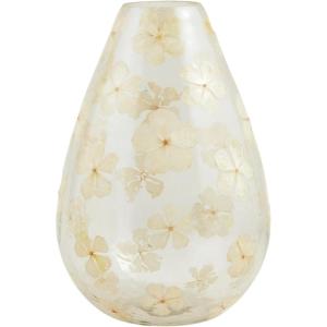 Mud Pie Large Pressed Flower Vase; Large 9″ x 6″ Dia