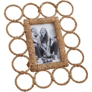 Mud Pie Large Seagrass Link Photo Frame; 10 1/4″ X 8 1/4″