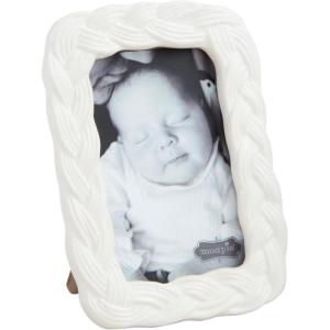Mud Pie Rectangle Woven Ceramic Frame