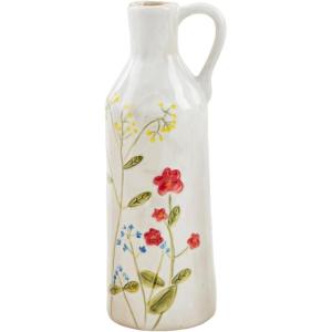 Mud Pie Yellow Flower Stem Vase; Caddy 2 1/4″ x 2 1/4″ Dia | Toothpick 3 1/4″