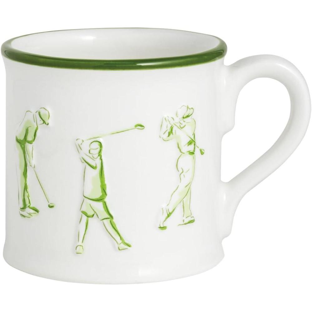 image:imageMud Pie Green Ceramic Golfers MugGreen Golfers