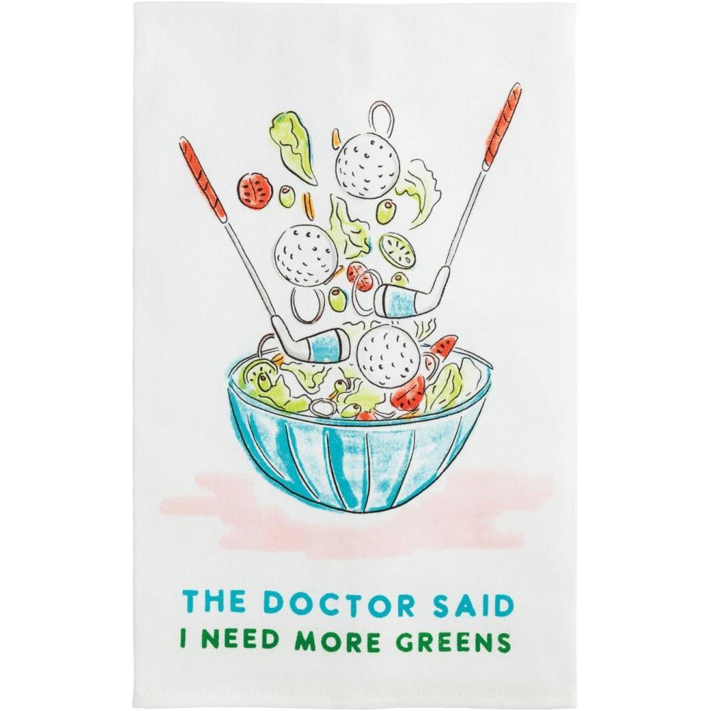 image:imageMud Pie White Cotton Tinis Funny Golf TowelThe Doctor Said