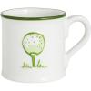 Mud Pie Green Ceramic Golfers Mug(Green Ball and Tee)