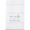 Mud Pie May The Course Golf Waffle Towel; 26″ x 16 1/2″